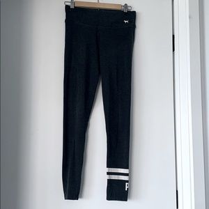Gray Victoria Secret PINK yoga leggings size small